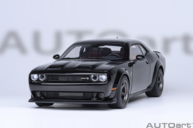 71765 1/18 DODGE CHALLENGER SRT SUPER STOCK 2023 (PITCH BLACK)