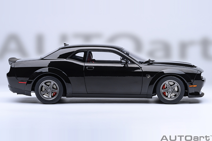 71765 1/18 DODGE CHALLENGER SRT SUPER STOCK 2023 (PITCH BLACK)