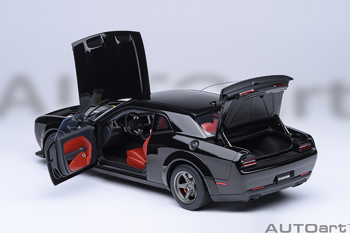 71765 1/18 DODGE CHALLENGER SRT SUPER STOCK 2023 (PITCH BLACK)