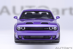 71768 1/18 DODGE CHALLENGER SRT SUPER STOCK 2023 (PLUM CRAZY/PURPLE)