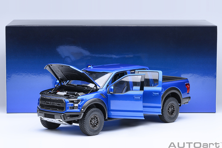 72949 1/18 FORD F-150 RAPTOR SUPERCREW 2019 (VELOCITY BLUE)