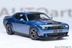 71767 1/18 DODGE CHALLENGER SRT SUPER STOCK 2023 (FROSBITE/BLUE)