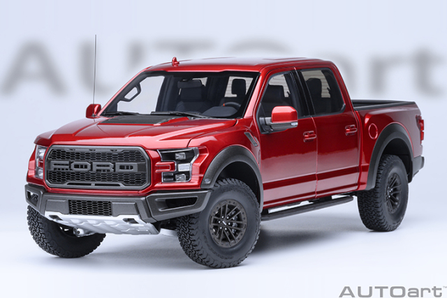 72948 1/18 FORD F-150 RAPTOR SUPERCREW 2019 (RUBY RED)