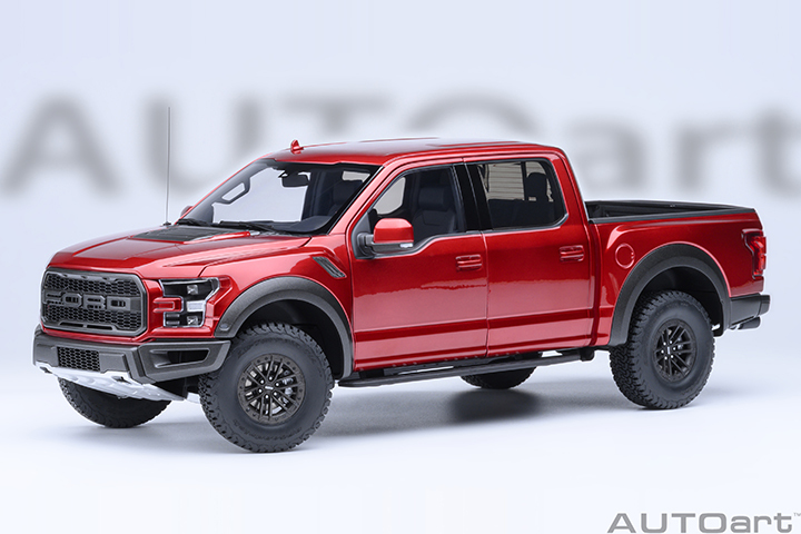 72948 1/18 FORD F-150 RAPTOR SUPERCREW 2019 (RUBY RED)