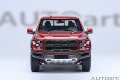 72948 1/18 FORD F-150 RAPTOR SUPERCREW 2019 (RUBY RED)