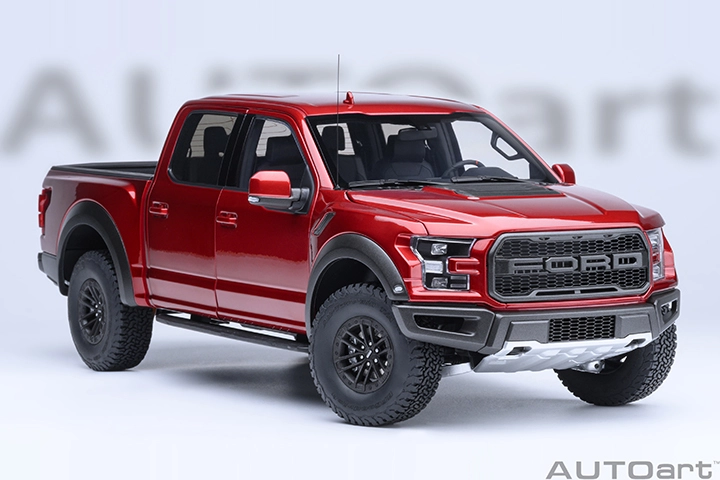 25 Raptor R$ 150 Ruby 72948 1/18 FORD F-150 RAPTOR SUPERCREW 2019 (RUBY RED)