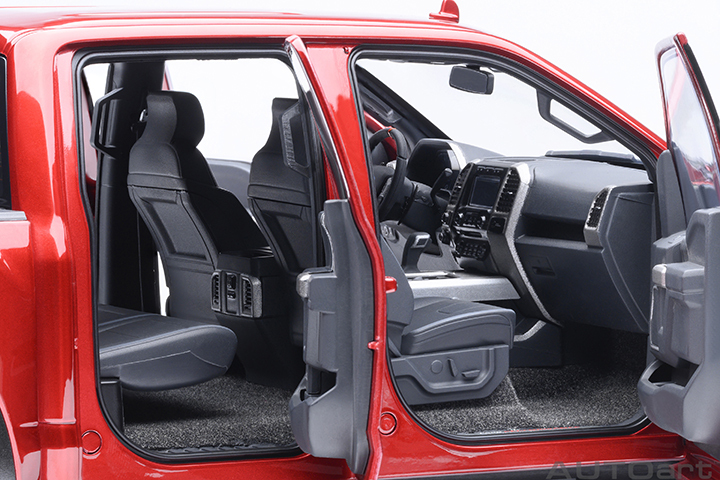 72948 1/18 FORD F-150 RAPTOR SUPERCREW 2019 (RUBY RED)