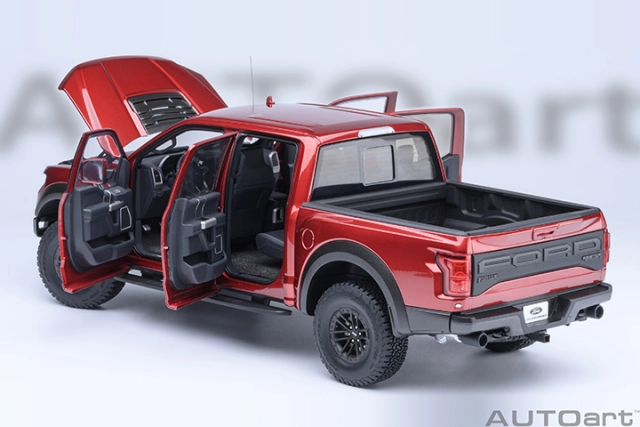 72948 1/18 FORD F-150 RAPTOR SUPERCREW 2019 (RUBY RED)