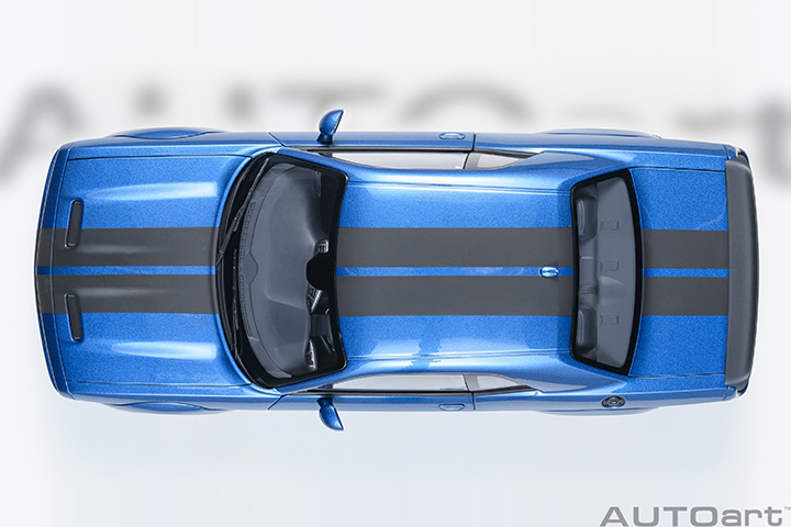 71767 1/18 DODGE CHALLENGER SRT SUPER STOCK 2023 (FROSBITE/BLUE)