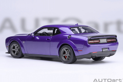 71768 1/18 DODGE CHALLENGER SRT SUPER STOCK 2023 (PLUM CRAZY/PURPLE)