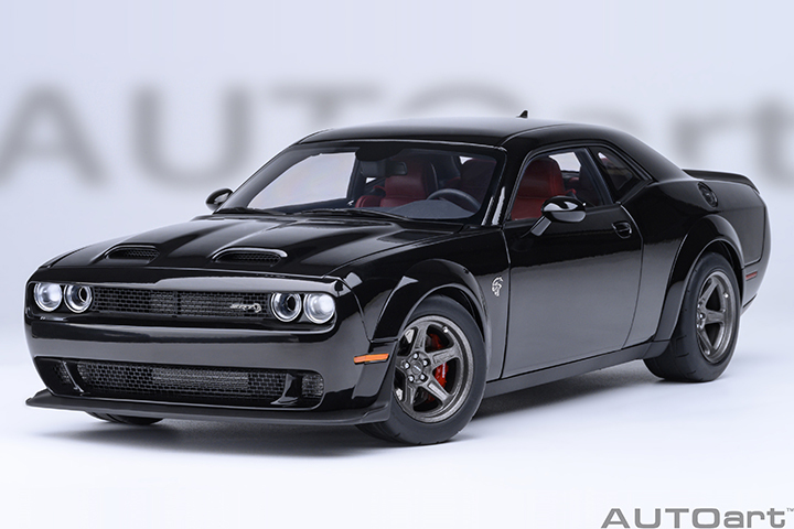 71765 1/18 DODGE CHALLENGER SRT SUPER STOCK 2023 (PITCH BLACK)