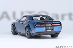 71767 1/18 DODGE CHALLENGER SRT SUPER STOCK 2023 (FROSBITE/BLUE)