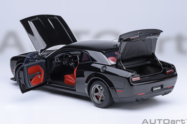 71765 1/18 DODGE CHALLENGER SRT SUPER STOCK 2023 (PITCH BLACK)