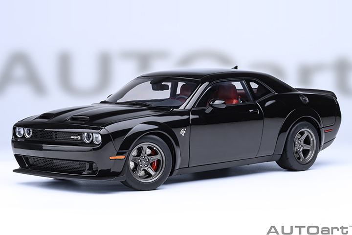 71765 1/18 DODGE CHALLENGER SRT SUPER STOCK 2023 (PITCH BLACK)