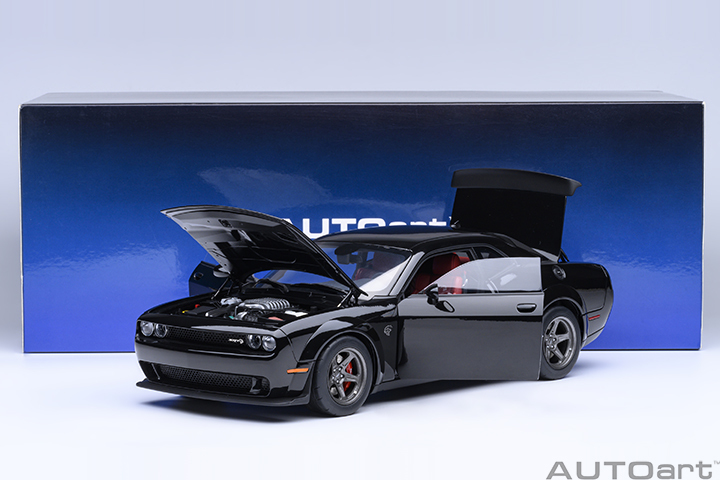 71765 1/18 DODGE CHALLENGER SRT SUPER STOCK 2023 (PITCH BLACK)