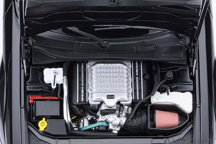 71765 1/18 DODGE CHALLENGER SRT SUPER STOCK 2023 (PITCH BLACK)