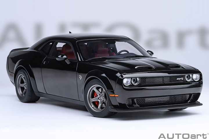 71765 1/18 DODGE CHALLENGER SRT SUPER STOCK 2023 (PITCH BLACK)