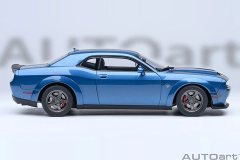 71767 1/18 DODGE CHALLENGER SRT SUPER STOCK 2023 (FROSBITE/BLUE)