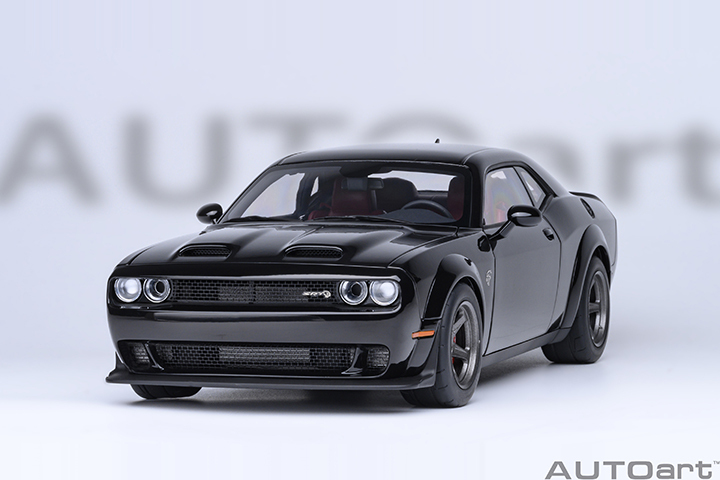 71765 1/18 DODGE CHALLENGER SRT SUPER STOCK 2023 (PITCH BLACK)