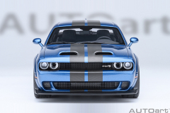 71767 1/18 DODGE CHALLENGER SRT SUPER STOCK 2023 (FROSBITE/BLUE)