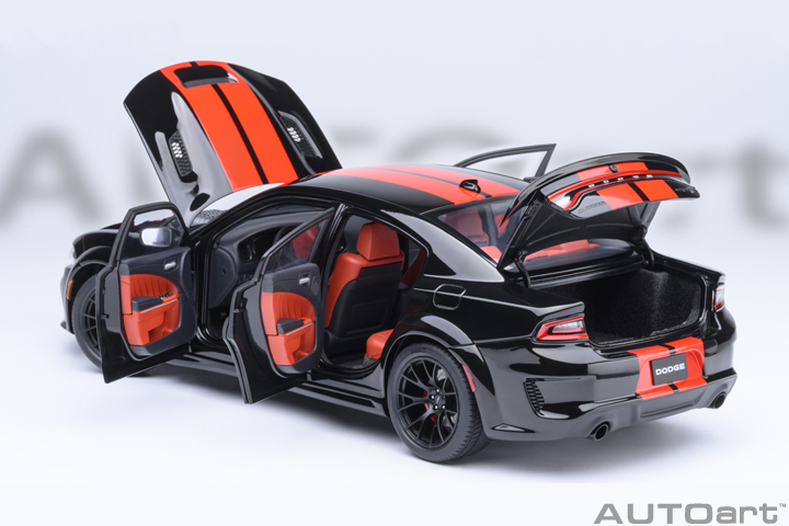 71754 1/18 DODGE CHARGER SRT HELLCAT REDEYE JAILBREAK (PITCH BLACK)
