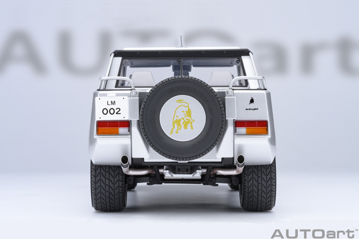 74553 1/18 LAMBORGHINI LM002 (ARGENTO/METALLIC SILVER)