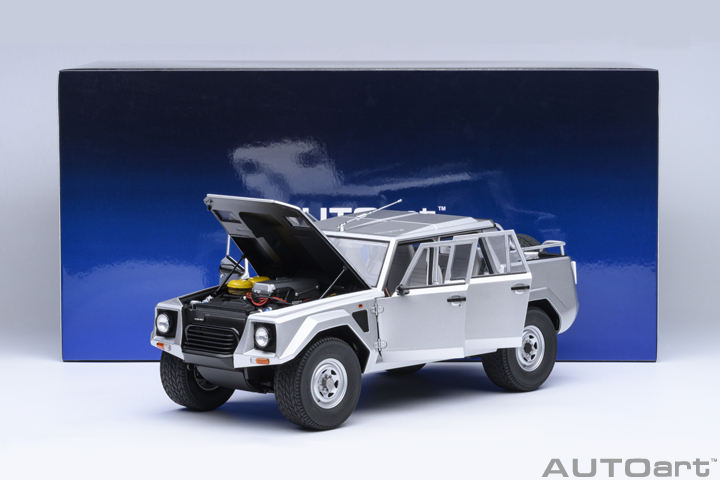74553 1/18 LAMBORGHINI LM002 (ARGENTO/METALLIC SILVER)