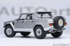 74553 1/18 LAMBORGHINI LM002 (ARGENTO/METALLIC SILVER)