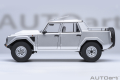 74553 1/18 LAMBORGHINI LM002 (ARGENTO/METALLIC SILVER)