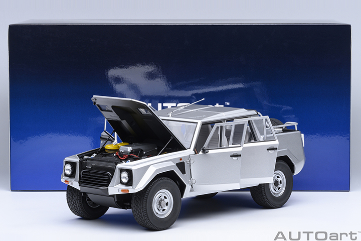 74553 1/18 LAMBORGHINI LM002 (ARGENTO/METALLIC SILVER)