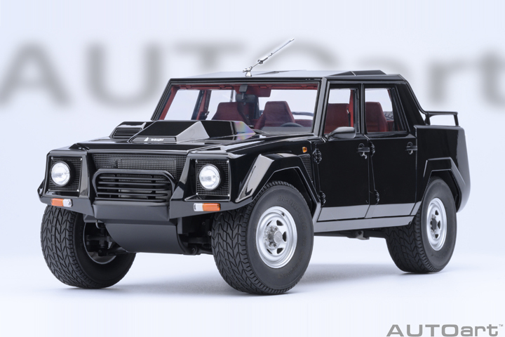 74550 1/18 LAMBORGHINI LM002 (NERO TENEBRE/BLACK)