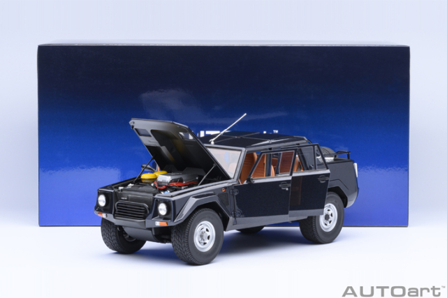 74552 1/18 LAMBORGHINI LM002 (BLU ACAPULCO METALLIC/METALLIC BLUE)