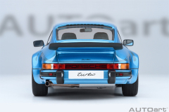 78115 1/18 PORSCHE 911(930) TURBO 3.0 (MINERVA BLUE W/ TURBO STRIPES)
