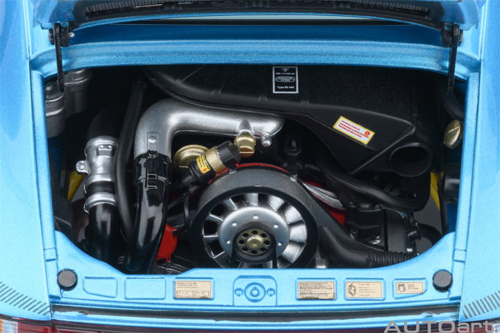 78115 1/18 PORSCHE 911(930) TURBO 3.0 (MINERVA BLUE W/ TURBO STRIPES)