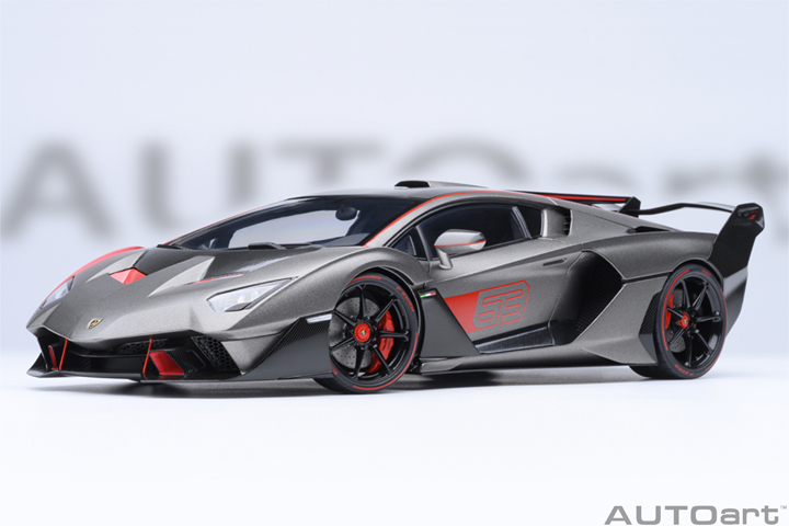 79216 1/18 LAMBORGHINI SC18 ALSTON (GRIGIO DAYTONA / RED ACCENTS)