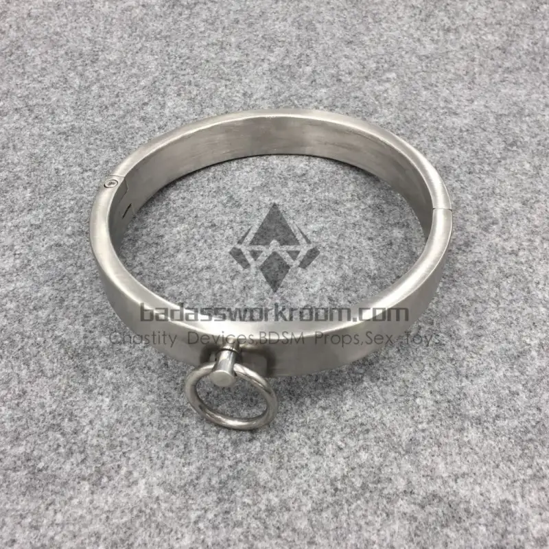Screw Lock Stainless Steel BDSM Collar