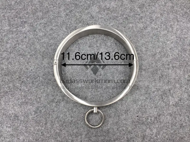 Screw Lock Stainless Steel BDSM Collar