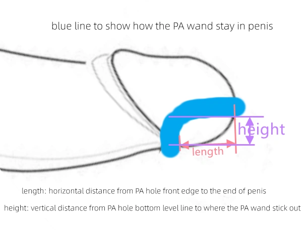 Custom L Shape PA Wand with Locking Ring