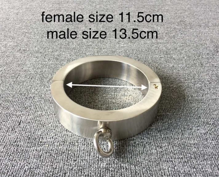 Heavy Stainless Steel Bondage Restraints BDSM Collar