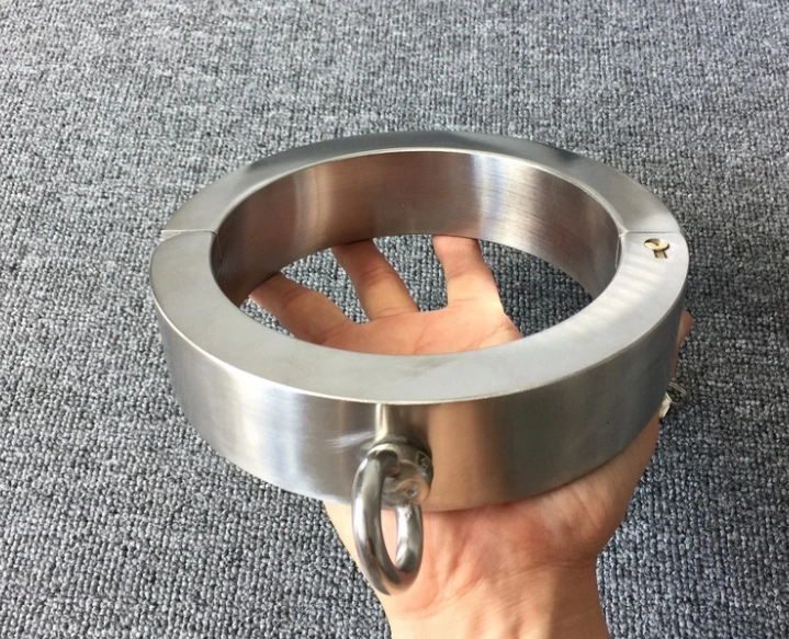 Heavy Stainless Steel Bondage Restraints BDSM Collar