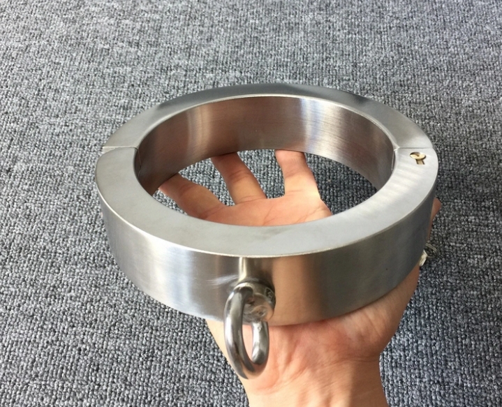 Heavy Stainless Steel Bondage Restraints BDSM Collar