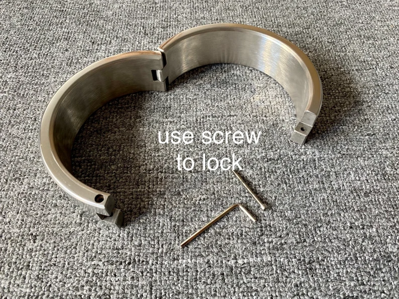 1CM Thickness Heavy Cuffs Set Steel Bondage Kit