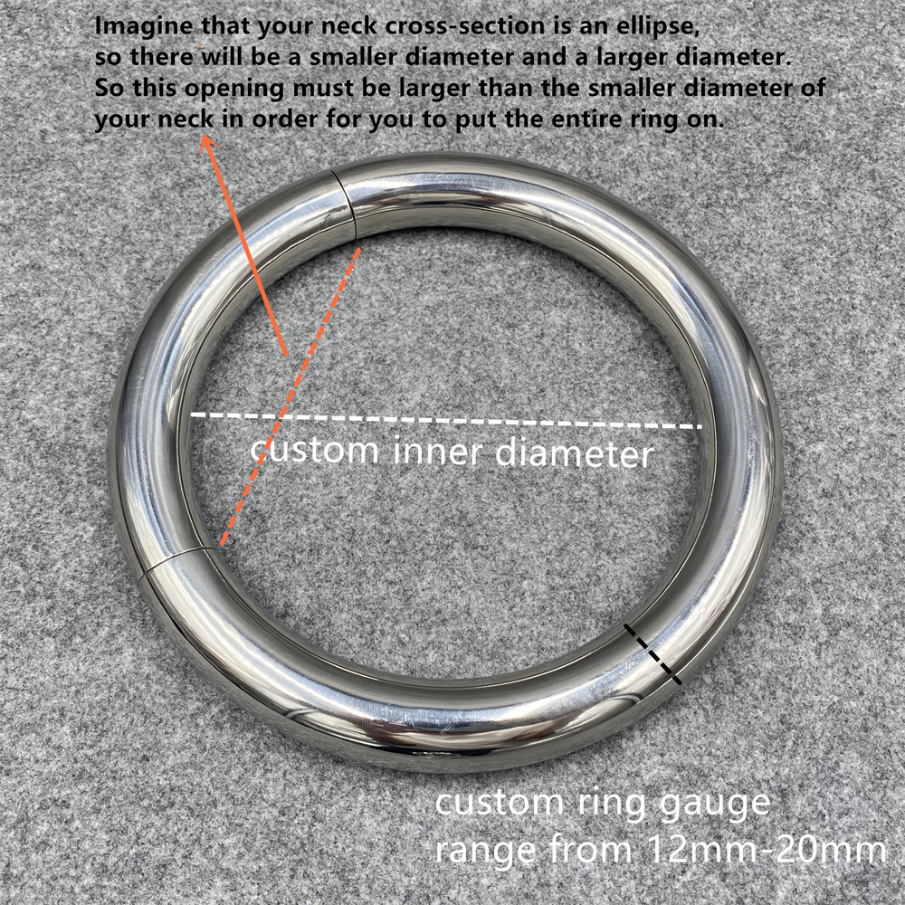 Custom Spring Snap Fit Round Strip Collar