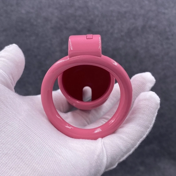 Male Chastity Device Pink Resin Cock Cage 3 Lengths Optional