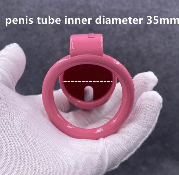 Male Chastity Device Pink Resin Cock Cage 3 Lengths Optional