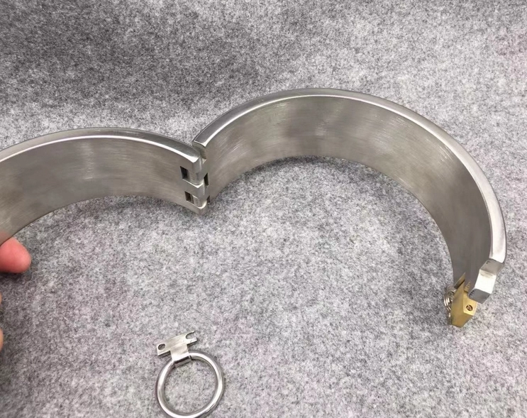 Customizable 3CM/5CM Height Stainless Steel Bondage Restraints Kit Heavy Duty BDSM Gear Collar Handcuffs Ankle Cuffs
