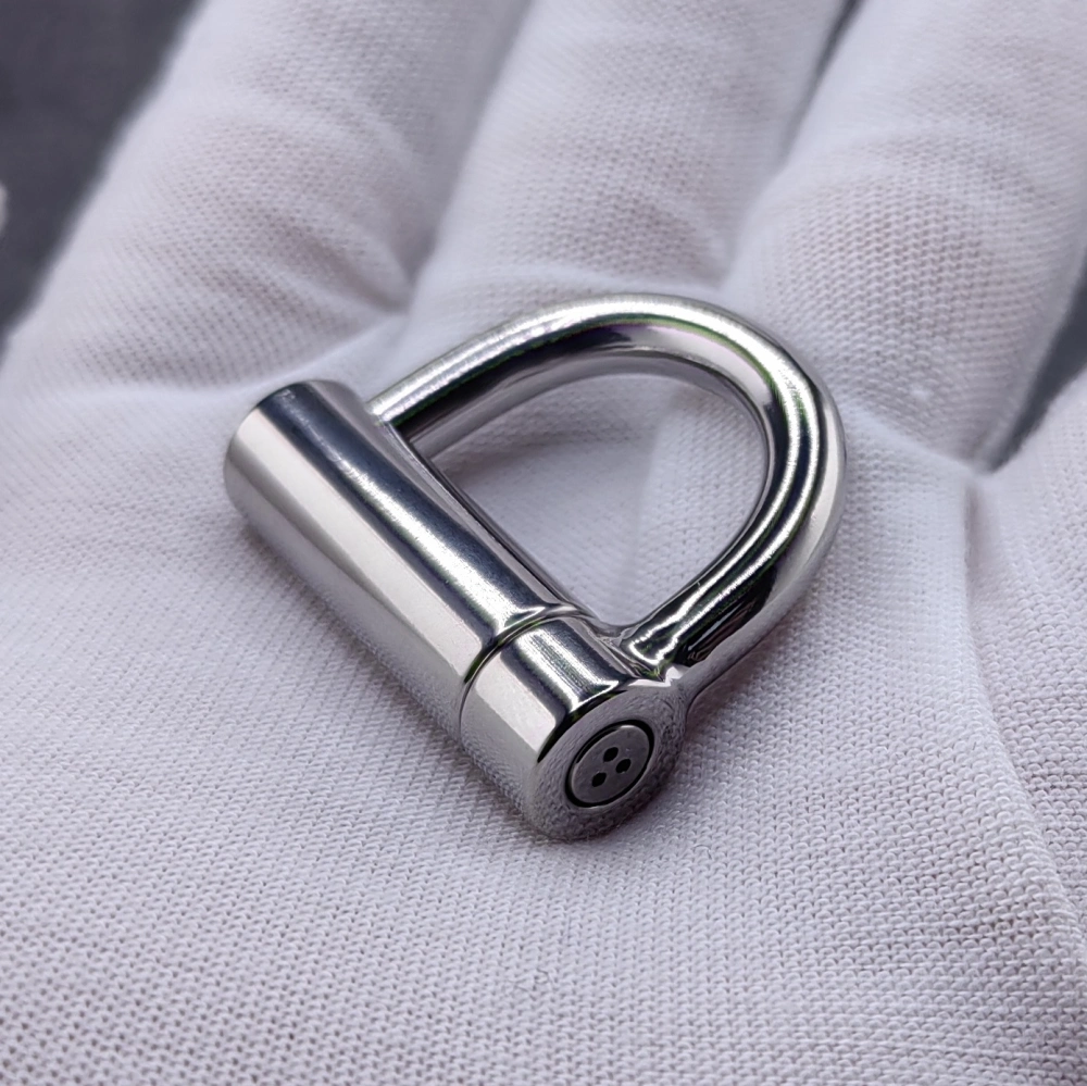 Titanium D Ring PA Lock locked by screw