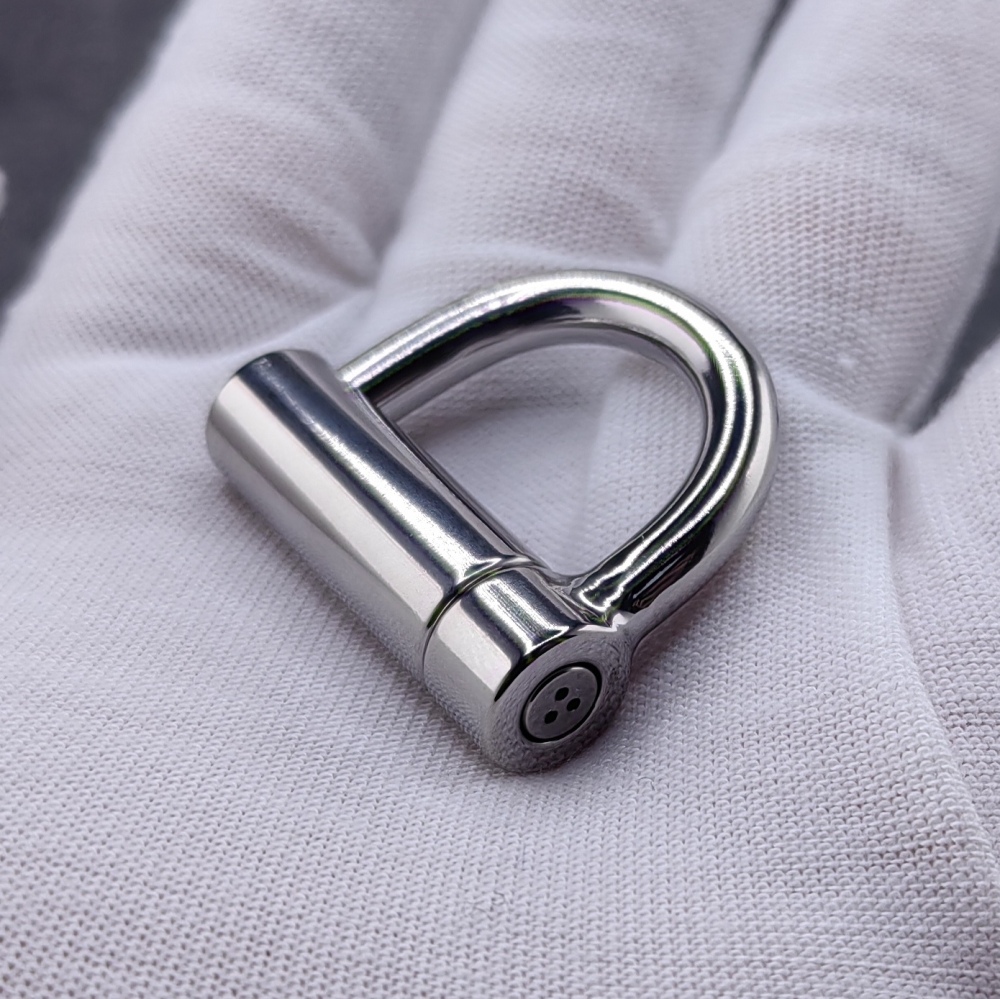 Titanium D Ring PA Lock locked by screw