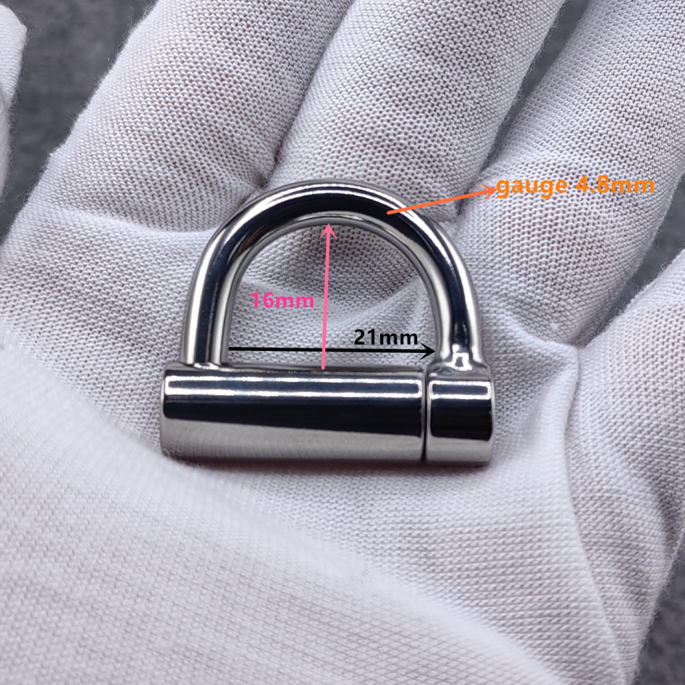 Titanium D Ring PA Lock locked by screw