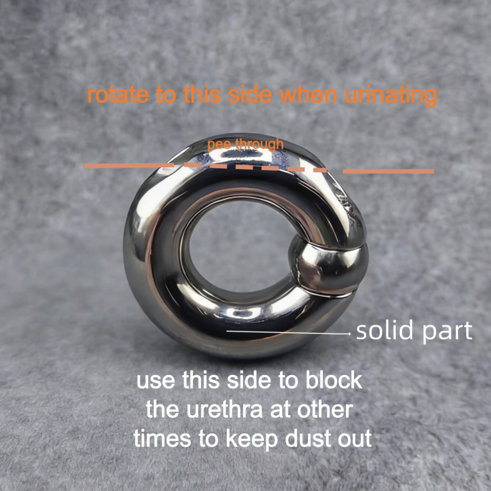 Pee Through Screw Locked Captive Bead Ring